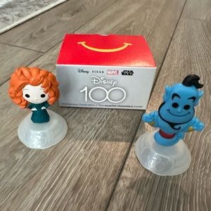NWT Disney 100th Anniversary McDonalds Happy meal Genie & Brave Toys